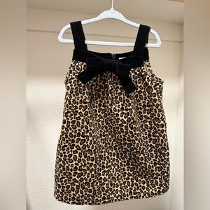 Vintage Gymboree GLAMOUR KITTY Leopard Animal Print Jumper Dress